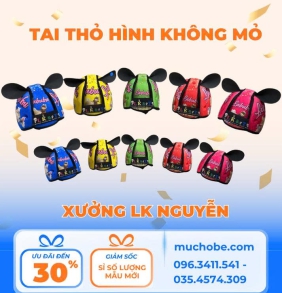 Mũ bé tai thỏ đủ hình