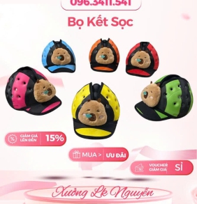 Mũ Bọ Kết Sọc Cho Bé