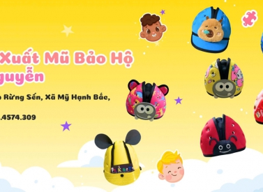 Sỉ mũ cho bé – Xưởng sản xuất LK Nguyễn chuyên mũ bảo hộ, mũ bảo hiểm cho bé tại Long An