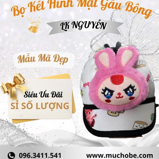 Bọ kết mặt gấu bông đủ hình đủ màu