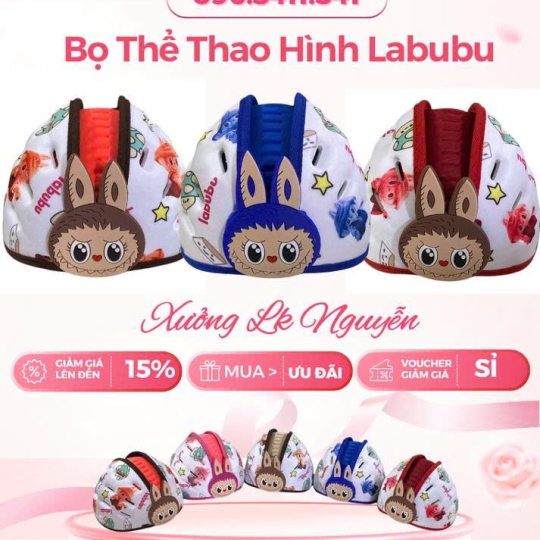 Mũ Bé Hình Bọ Thể Thao Labubu